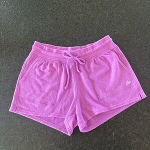 ALO Yoga Women's Vibrant Purple Athletic Shorts